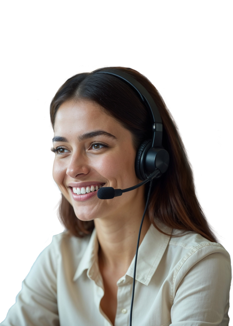 EnerCapital Telefonberatung: freundliche Support-Mitarbeiterin. enercapital-kundenservice-telefonberatung-headset